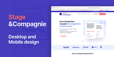 Stage & Compagnie branding experience map mapping ux personas prototyping ui ux webdesign