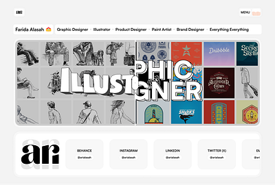 Ari's Portfolio dashboard design landing page portfolio ui