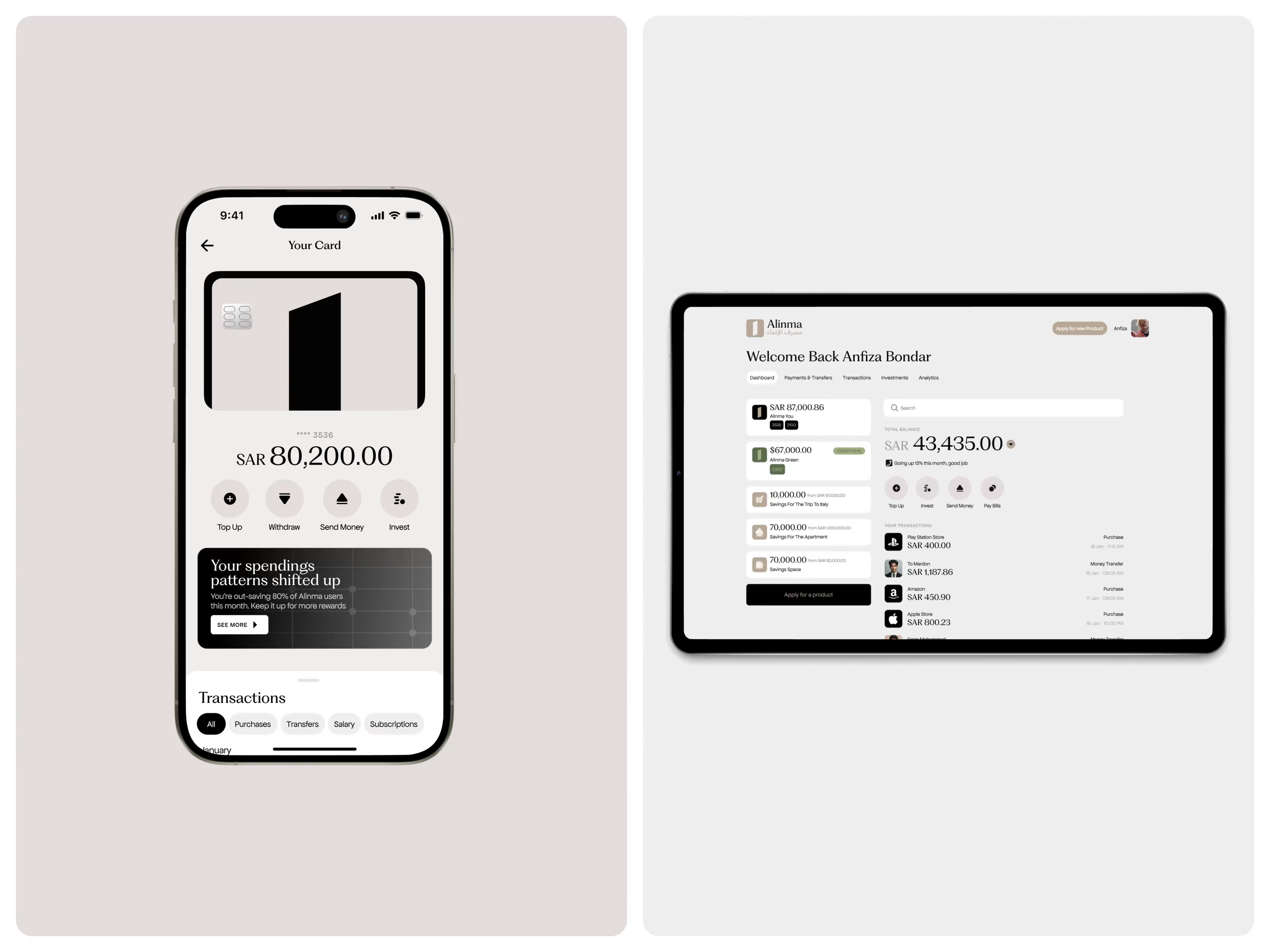 Example of Web App & Dashboard Design