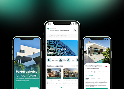 Property Hub mobile app animation branding ui