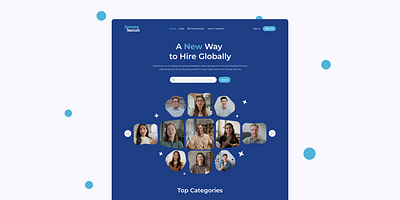 Homepage - Video Platform Recruitment animation graphic design ui