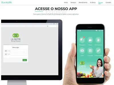 La Nutri company design graphic design marketing ui