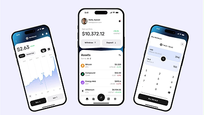 Crypto Wallet iOS Mobile App app crypto figma ios ui ux