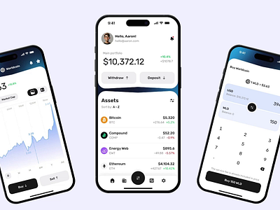 Crypto Wallet iOS Mobile App app crypto figma ios ui ux