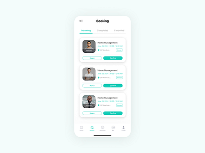 Booking Screen - iOS