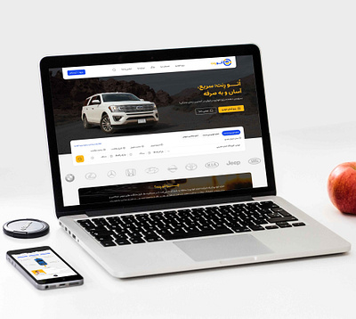 Auto Rent Website design ui web website