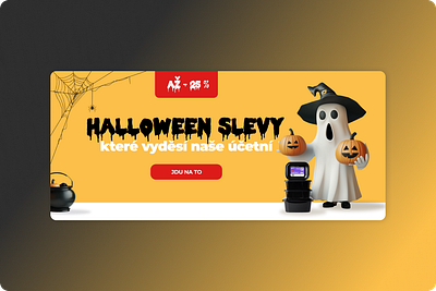 Halloween campaign design for NutritionPro 3d graphic design halloween ui web banner