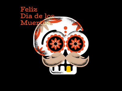 Dia de los Muertos branding design dia de los muertos graphic design halloween horror illustration logo mexican skull muertos scary skull spooky ui