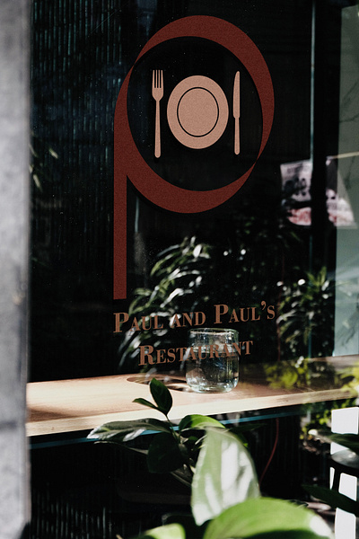 Paul and Paul's Restaurant graphic design