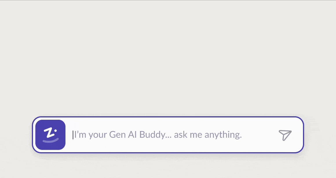 Zingly Gen AI "Buddy"