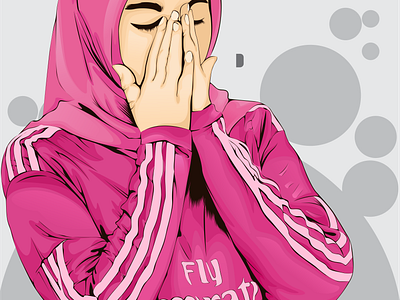 Hijab Portrait Vexel Illustration branding design graphic design illustration ui vector art vexel vexel art vexelart