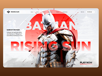 Web Game Design batman design design game game design game ui game ui design game web design gaming gaming theme player pop culture product design sign up superhero the batman icons user interface uset experience web design web interface website design