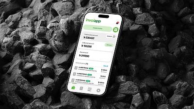 Invoice Financing mobile app clean collection creative dark ui design finance fintech graphic design invoice minimal modern design payment product simple template transaction ui uidesign uxdesign white
