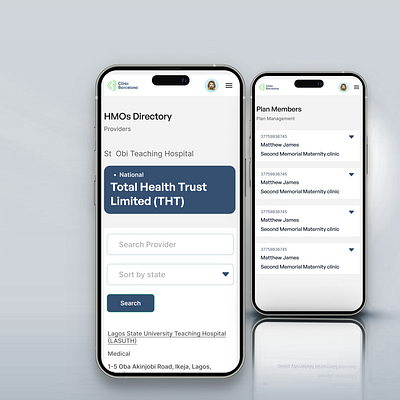 Health Management Website health mobile ui web website