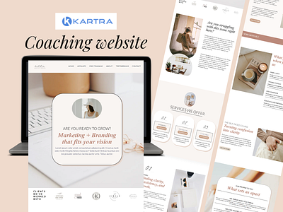 Kartra Coaching Website Template about me page branding kartra kartra about me page kartra coaching kartra coaching website kartra design kartra landing page kartra sales page kartra templates kartra website landing page online courses sales page web design