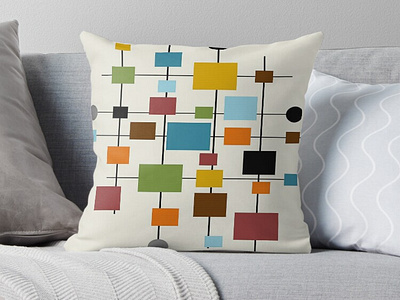 Mid-Century Modern 1.3 1950s 1960s atomic era colorful eames era geometric mid century modern midcentury midmod modern mondrian style pattern rectangles retro shapes squares surface pattern surface pattern design vintage