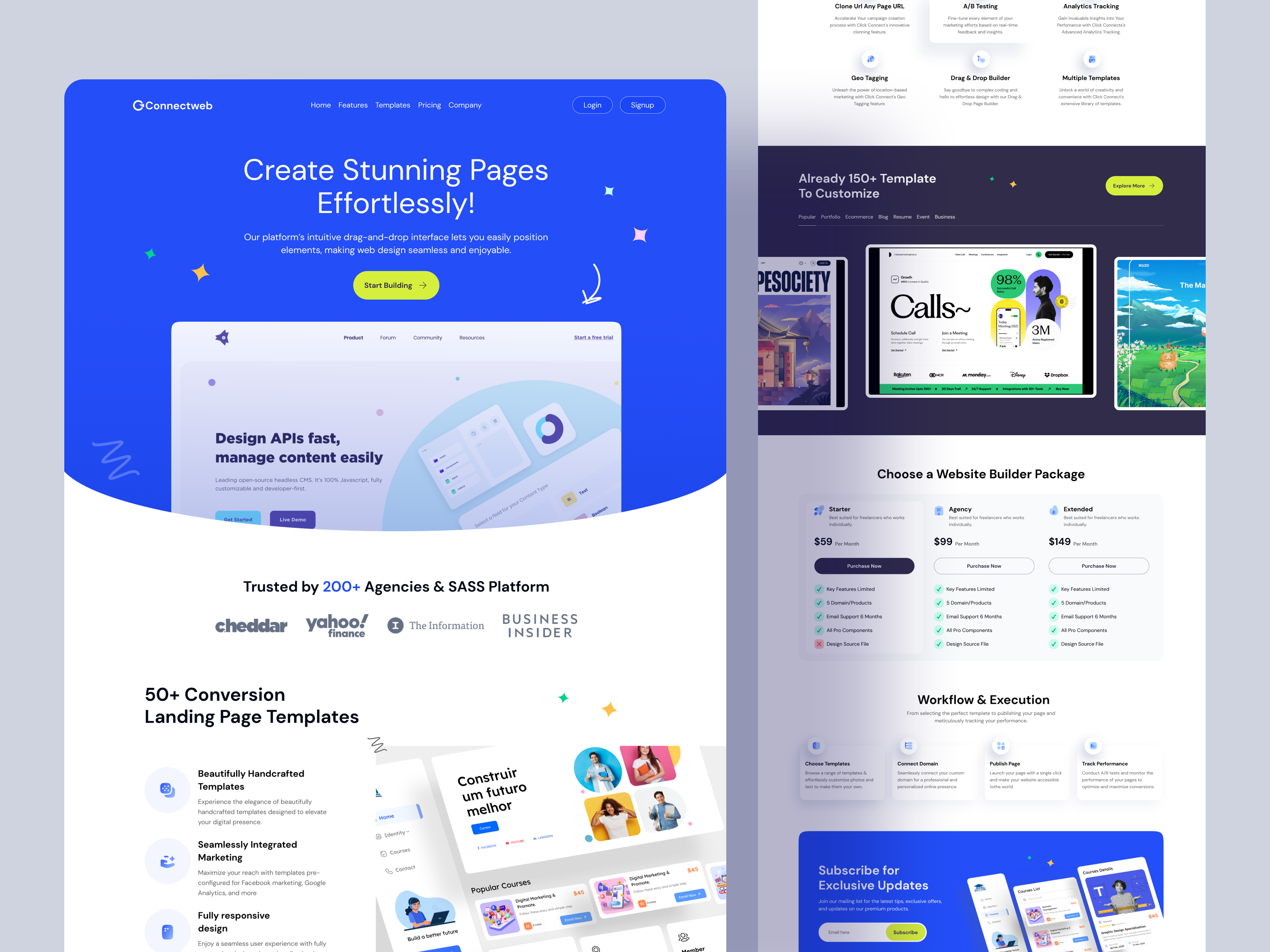 Example of Creative Landing Page