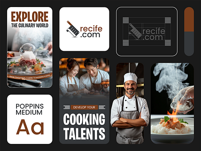 Recife Logo Design brand branding chef cooking culinary design graphic design inspiration knife logo modern restaurant trend vector