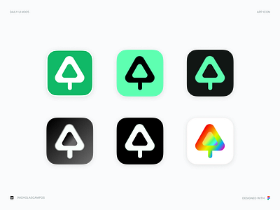 Daily UI #005 - App Icon Design 005 app icon challenge dailyui dailyuichallenge eco green icon icon design mobile icon pride themes tree ui uidesign