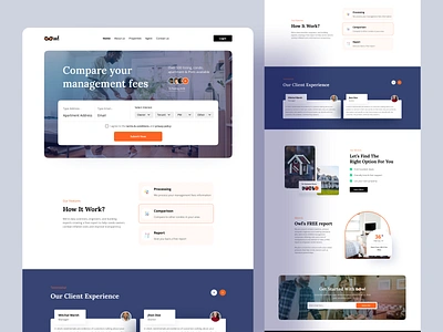 Real Estate landing Page app landing page clean design comparison tool comparison website consultancy website design creative landing page fee calculator landing page landing page design landing page ui design minimal design modern app design real estate agent website real estate website ui designer uiroll uiux web app website