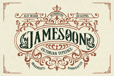 Jamesoon Victorian Typeface design font fonts letteing typeface victorian