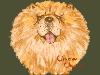 Chow Chow animal character design chow chow dog illustration pet puppy