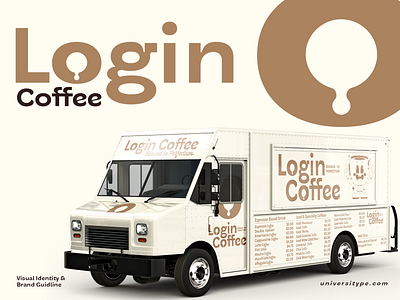 Login Coffee Visual and Branding Identity brand branding branding identity coffee design graphic design login coffee logo logo design type design typography