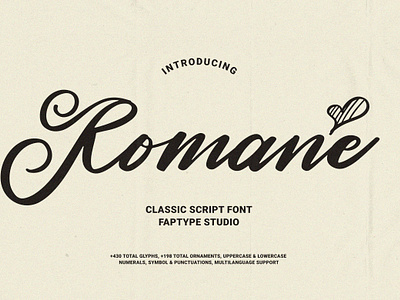 Romane | Classic Handwritten Script Font flowers free font invitation lettering script font signature wedding