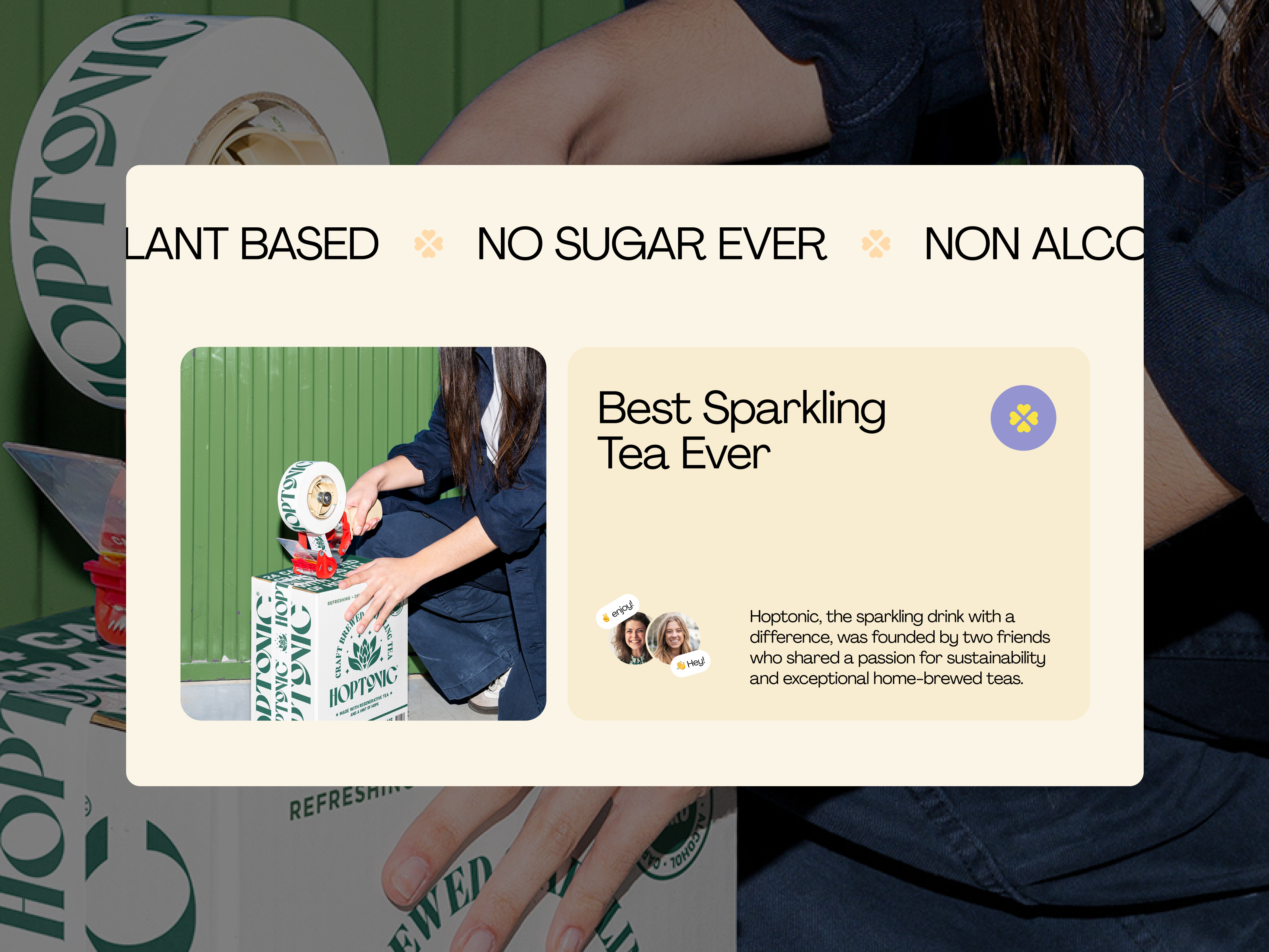 Hoptonic Tea - Product Website by Plainthing UI for Plainthing Studio ...