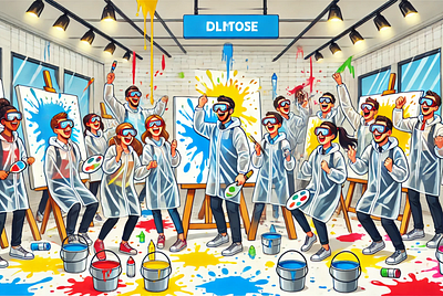 Splatter Paint Room: The Bay Area Worth It For Corporate Events. graphic design poster design social media post