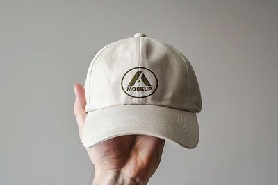 Editable Cap Logo Mockup template