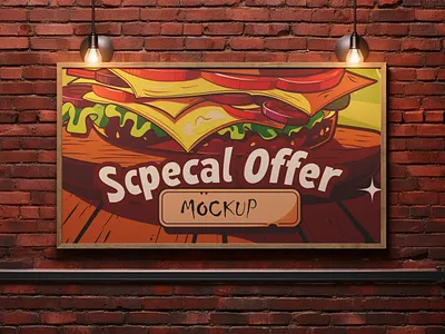 Resturent wall billboard mockup banner mockup bilboard mockup billboard billboard mockup manu mockup mockup resturent