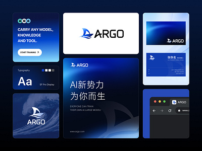 ARGO Brand - AI Chatbot Developing Platform branding design graphic design icon illustration logo