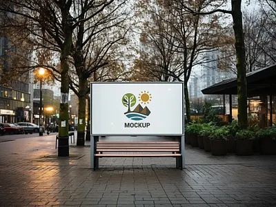 Outdoor Billboard mockup banner mockup billbaord mockup outdoor banner mockup outdoor billbaord street banner street banner mockup