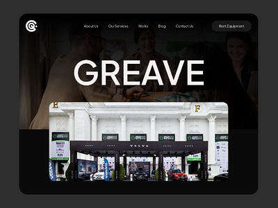 Greave - Creative House Website agency branding companyprofile creative creative house creativeagency design designagency figma indonesia portofolio profilewebsite ui uiu uiux uiuxdesign website