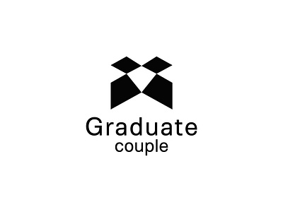 Graduate, education, study logo design project blackwhite book branding college couple design educational graduate logo learn logo logo modern logo monogram student study logo university