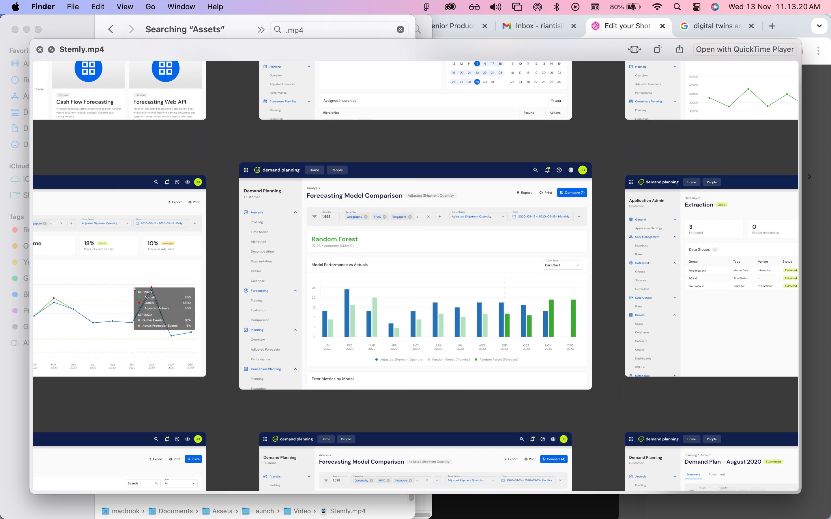 Dashboard for Stemly - Demand Planning & Forecasting Platform dashboard data data visualization data viz datavisualization dataviz demand planning demandplanning design product design ui ui ux uiux web app webapp