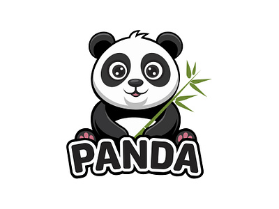 Panda Logo Design 🐼 animallogo brandidentity cutelogo friendlydesign logo logodesign mascotlogo naturelogo pandalogo vectorart