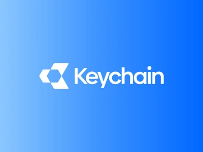 Keychain logo ai blockchain branding crypto defi design digital gradient icon identity lettering logo saas tech token wallet web3