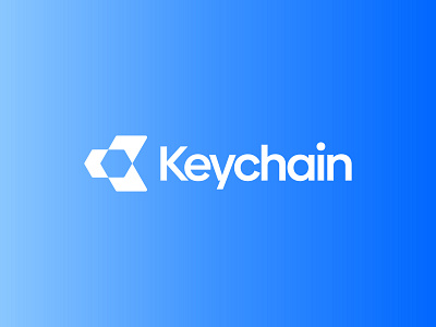 Keychain logo ai blockchain branding crypto defi design digital gradient icon identity lettering logo saas tech token wallet web3