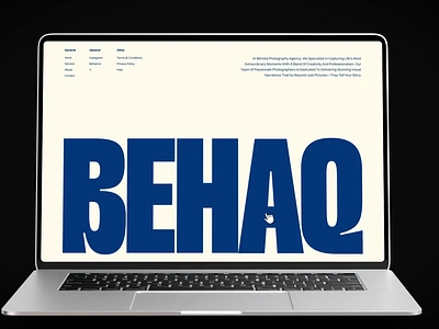 BEHAQ - Photography Agency Website Animation 3d agency animation gallery graphic design homepage landing page motion graphics photography agency photography agency website photography website photos ui web web design website website agency website design