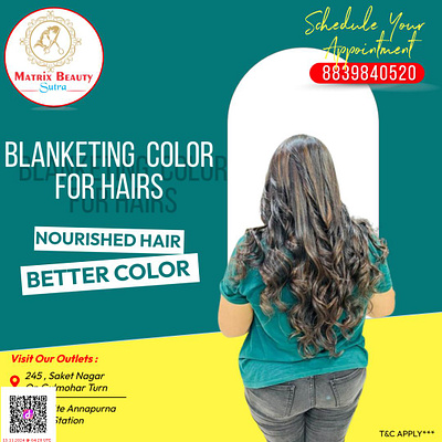 BEAUTY SUTRA HAIRCOLOR AD bluedarmatech aesthetic machine branding graphic design motion graphics