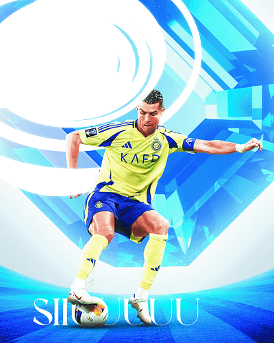 Cristiano Sports Design Poster football graphic design sports