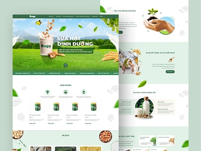 Bugofood website milk ui vegan website