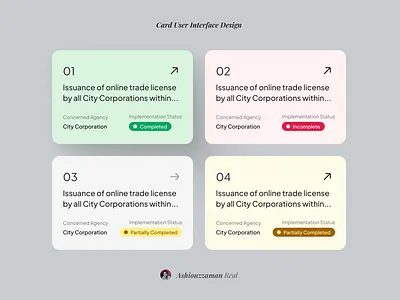 Card User Interface Design app design badge card card ui chips dashbaord states ui ui design