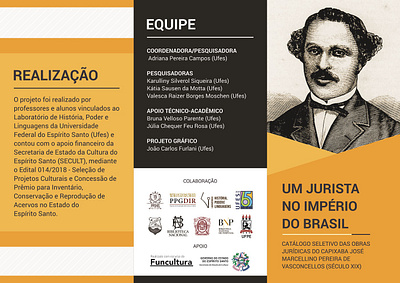 Um jurista no Império do Brasil | FOLDER design folder graphic design illustration indesign marketing