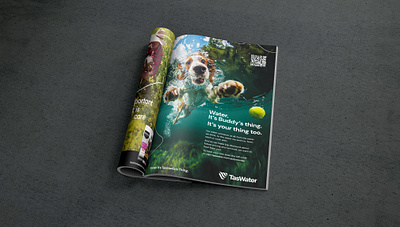 WATER. IT'S TASMANIA'S THING art direction branding design graphic design magazine ad midjourney photography typography