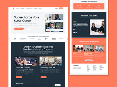 Website Design for SalesBuddy branding design ui ux website