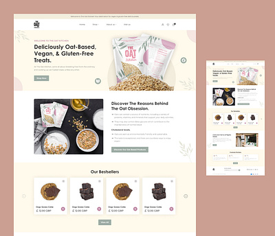 Bakery Website Design bake creative food landing page product ui ux website