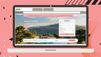 Daily UI Challenge #067 challenge css dailyui day67 feedback hotel html ui ux uxui vaction website